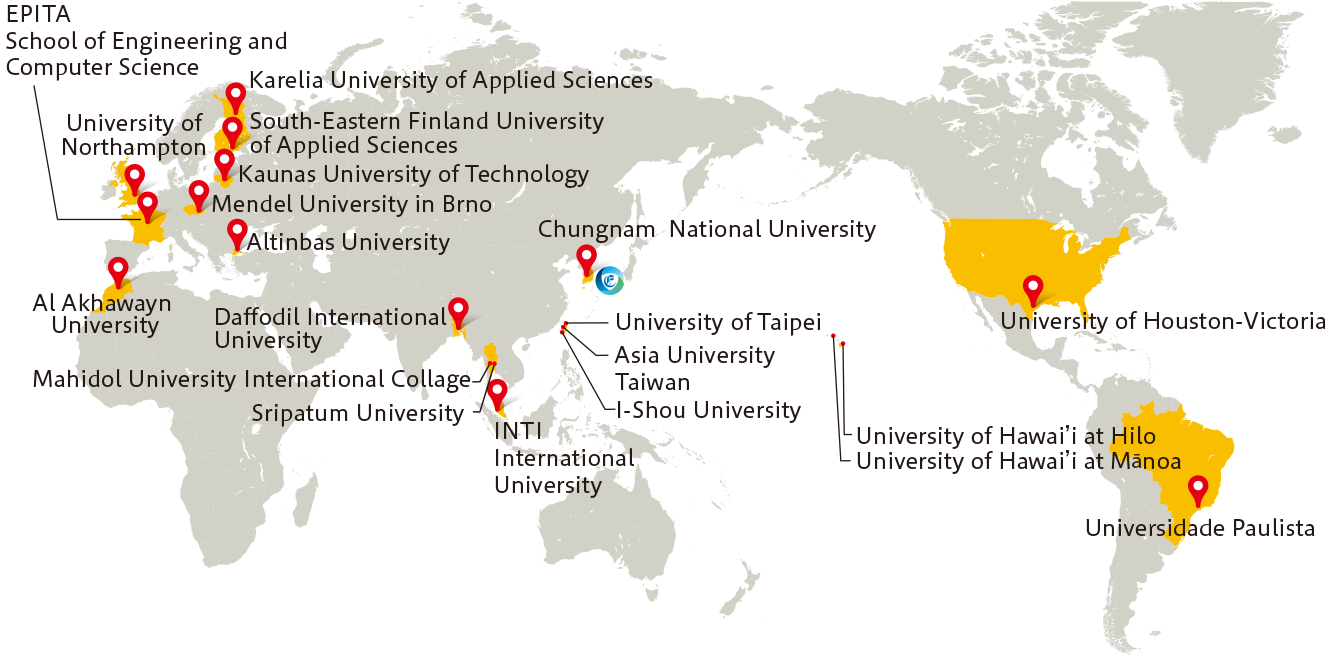MAP：Student exchange program at a partner university